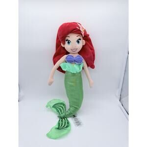 Disney Store The Little Mermaid Princess Ariel Plush Doll Stuffed Toy 20"